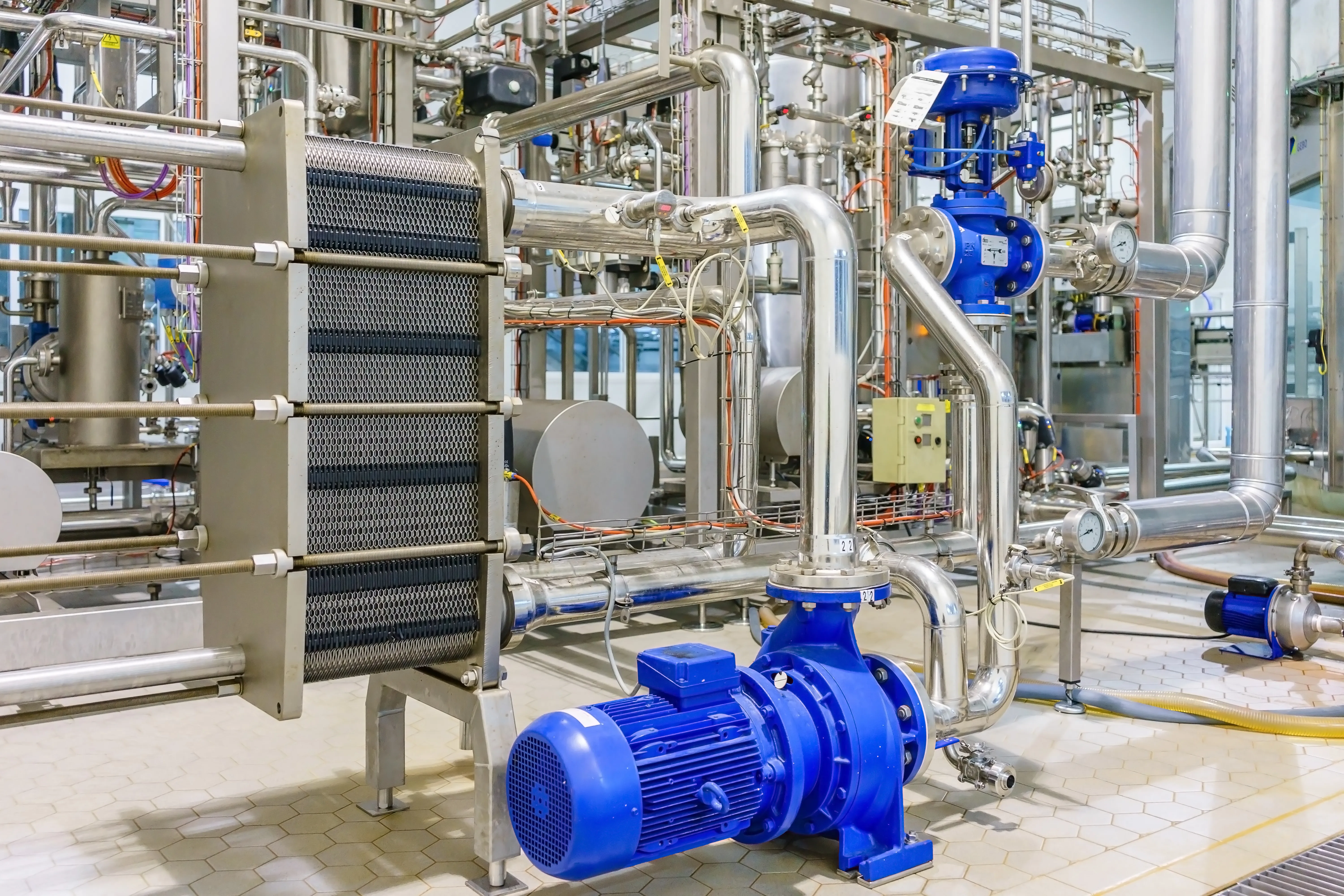 Heat exchanger plant room