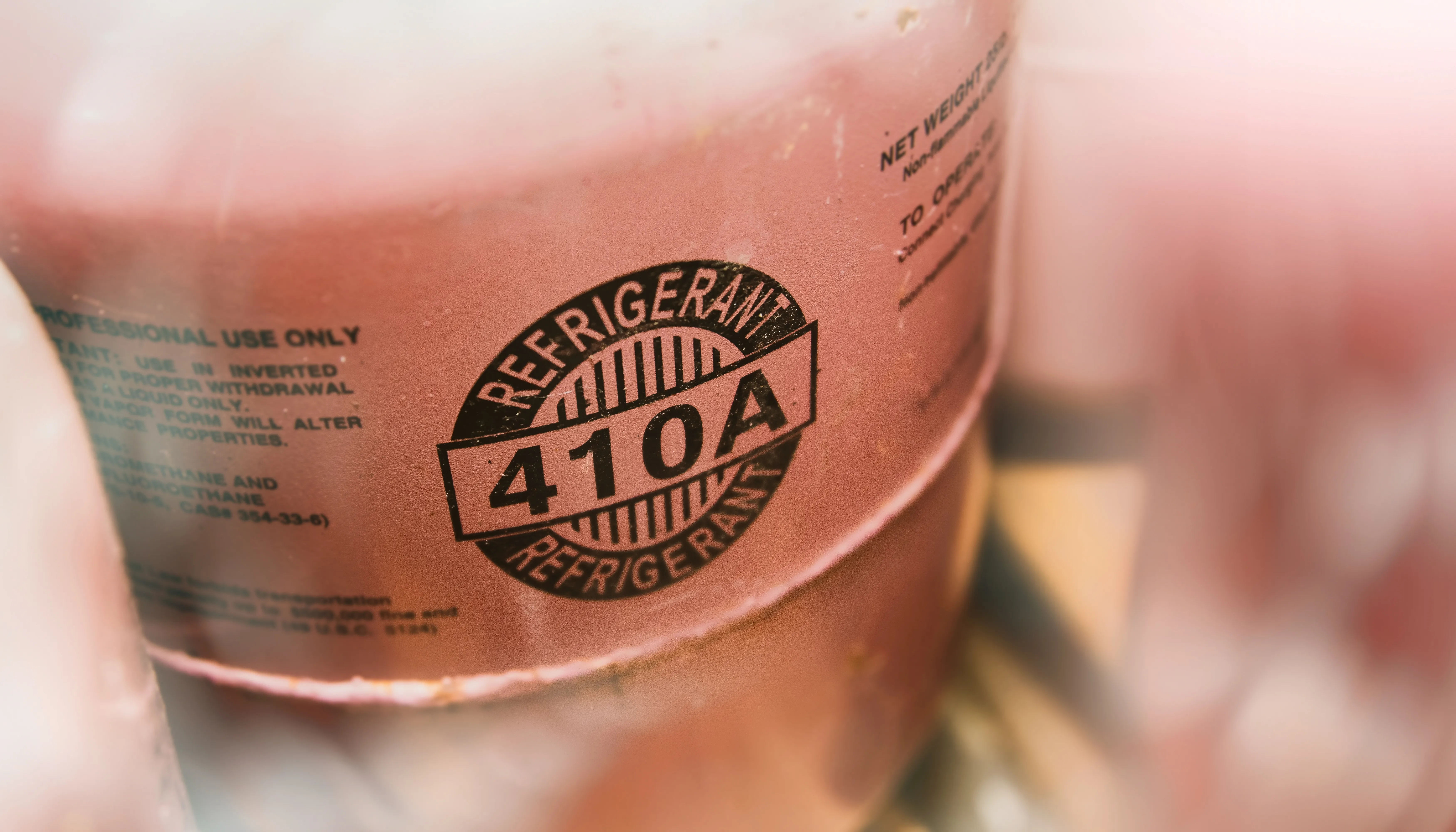 Refrigerant cylinder label, R-410A