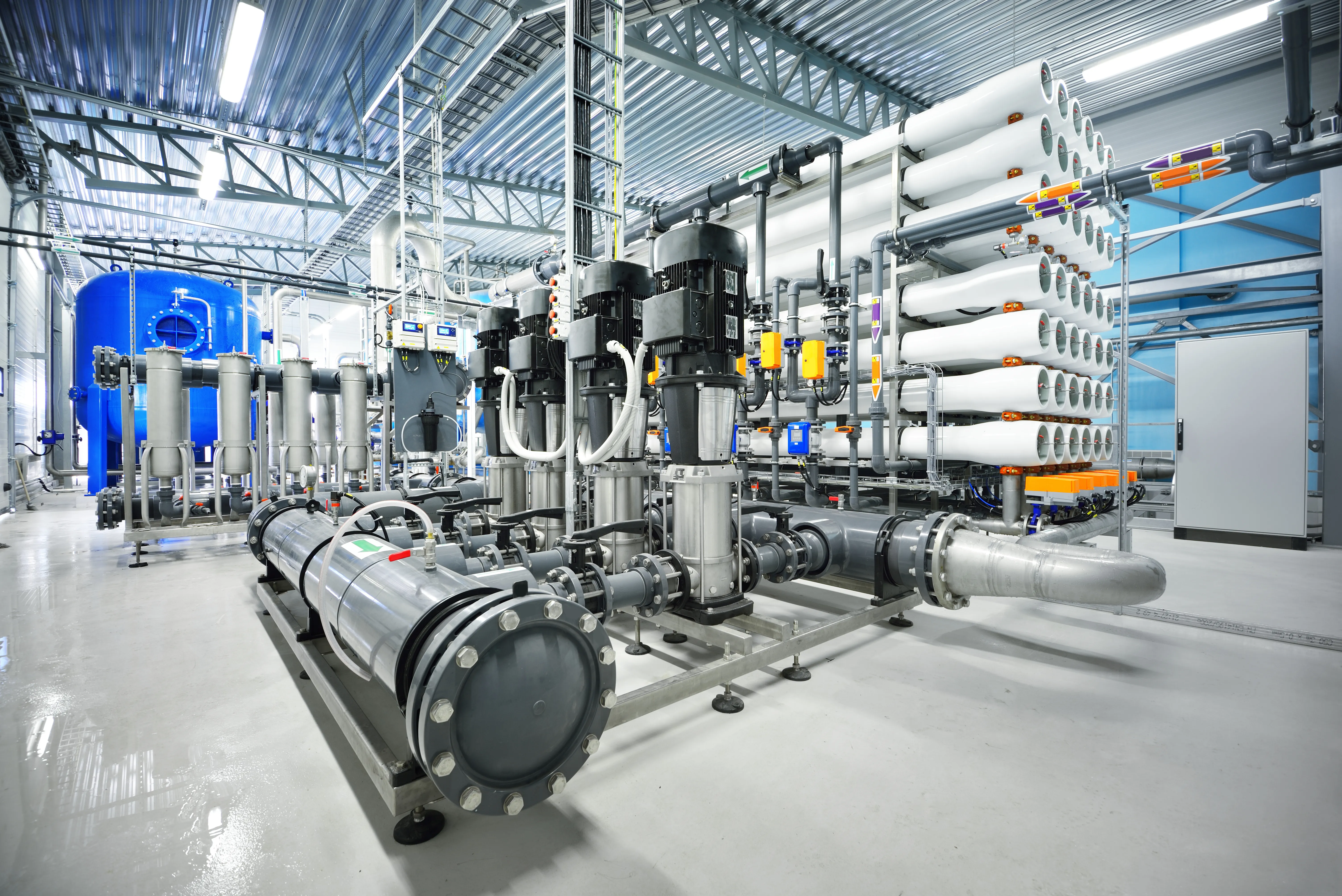 Reverse osmosis water treatment plant